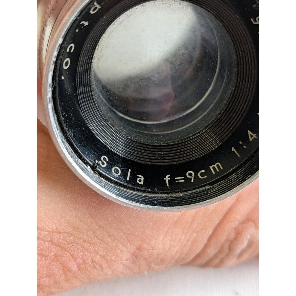 Vintage Sun Optical Sola 9cm F1.4 Camera Lens Japan Manual Focus Rare **UNTESTED